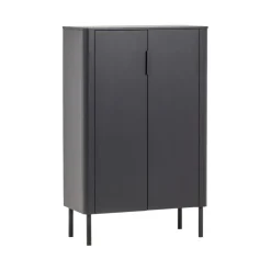 WOOOD Wandkast Gunnar Zwart - 85x135x39 cm