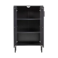WOOOD Wandkast Gunnar Zwart - 85x135x39 cm