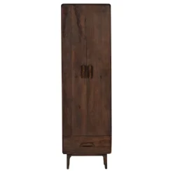 WOOOD Wandkast Liya Donkerbruin - 60x200x35 cm