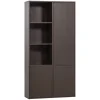 WOOOD Wandkast Meggy Rechts Middenbruin - 108x215x40 cm