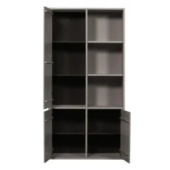 WOOOD Wandkast Merel Warmgrijs - 100x200x40 cm