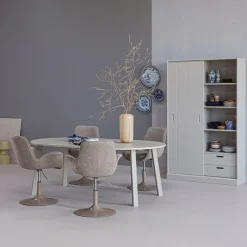 WOOOD Wandkast Mila Grijs - 120x200x42 cm