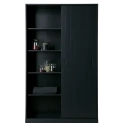 WOOOD Wandkast Move Zwart - 120x200x42 cm