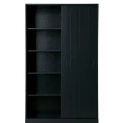 WOOOD Wandkast Move Zwart - 120x200x42 cm
