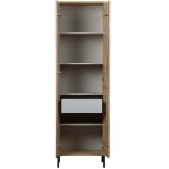 WOOOD Wandkast New Gravure Naturel - 60x210x42 cm