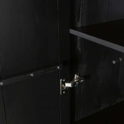 WOOOD Wandkast New Gravure Zwart - 60x210x42 cm