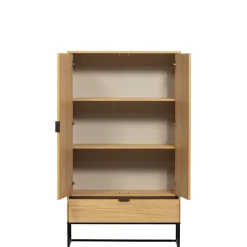WOOOD Wandkast Silas Naturel - 85x149x36 cm