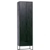 WOOOD Wandkast Silas Zwart - 60x210x36 cm