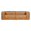 WOOOD 3,5-Zitsbank Bean Cognac