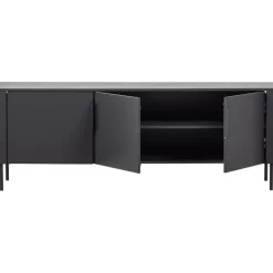 WOOOD (Zwevend) TV-meubel Gunnar Zwart - 154x56x44 cm