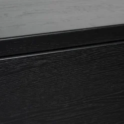 Zwevend TV-meubel Chester Zwart - 150x35x40 cm