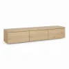 Zwevend TV-meubel Chester Naturel - 190x35x40 cm