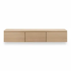 Zwevend TV-meubel Chester Naturel - 190x35x40 cm