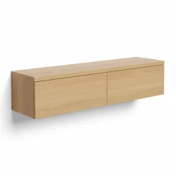 Zwevend TV-meubel Chester Naturel - 150x35x40 cm